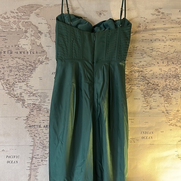 House of CB ‘Charmaine’ Forest Corset Maxi Dress NWOT - Picture 9 of 10